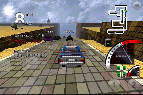 3D Pixel Racing Lite screenshot 2
