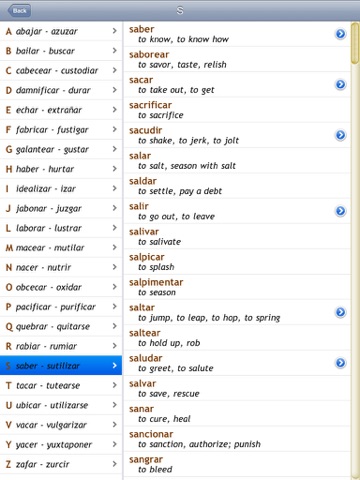 501 Spanish Verbs, 6th ed. for iPad screenshot 3