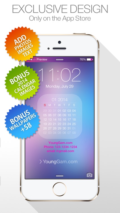 Status Bar Themes ( for iOS7 & Lock screen, iPhone ) New Wallpapers : by YoungGam.com screenshot-3