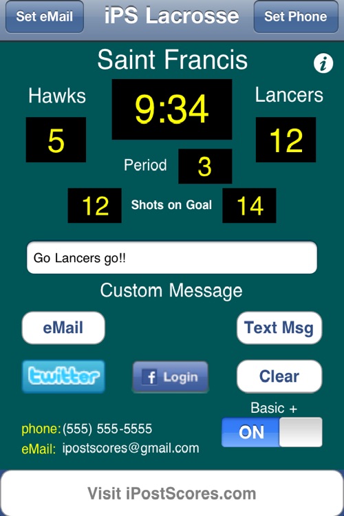 Lacrosse Scoreboard
