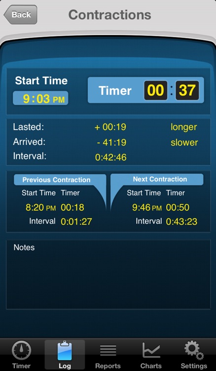 Contractions Counter: pregnancy contraction timer