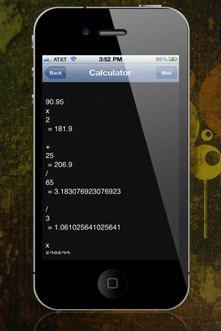 Tape Calculator HD Lite screenshot 2