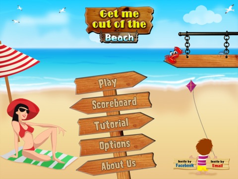 Get me out of the beach HD FREE , the hot summer traffic and puzzle game screenshot 2