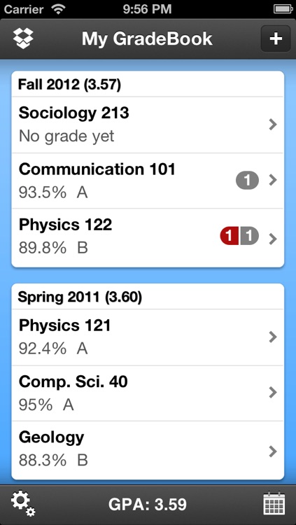 My Grades & Homework