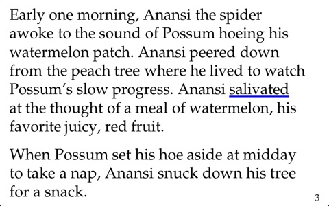 Anansi and the Talking Watermelon - LAZ Reader [Level O–second grade] screenshot 2