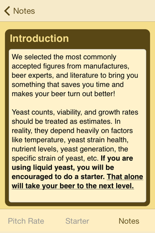 Yeast Pitch Rate and Starter Calculator screenshot 4