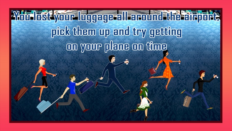 Airport Late Departure Flight : Terminal Run to Catch your Plane - Free Edition