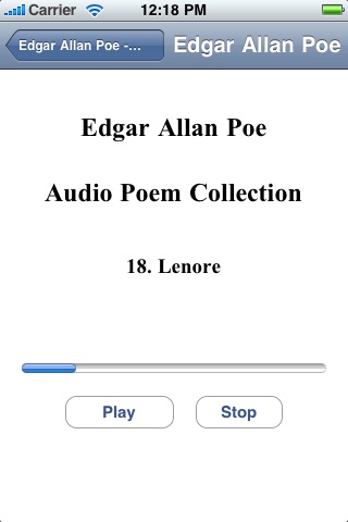 Edgar Allan Poe - Audio Poem Collection screenshot 4