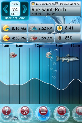 Fishing Deluxe Plus -- Best Fishing Times Calendar screenshot 3