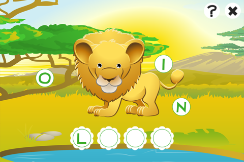 ABC safari games for children: Train your word spelling skills of wild animals for kindergarten and pre-school screenshot 2