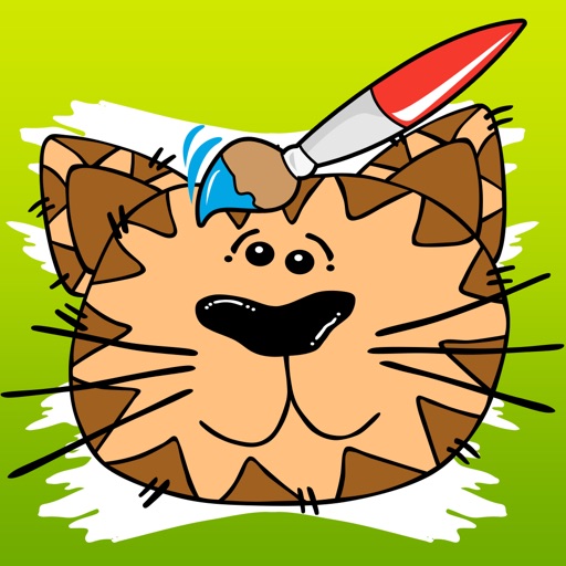 Cat Coloring Book for Little Children: Learn to draw and color cats, kittens and funny pet scenes iOS App