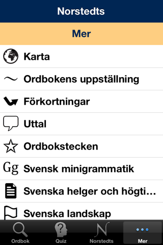 Norstedts stora svenska ordbok screenshot 4
