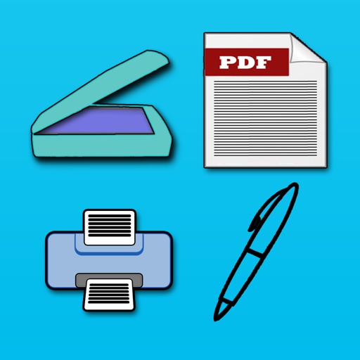 Scanner Professional - (Document writer ,Multipage PDF Scanner , PDF Merger , Photo Editor , map to PDF converter and document Reader for your iPhone and iPad) Icon