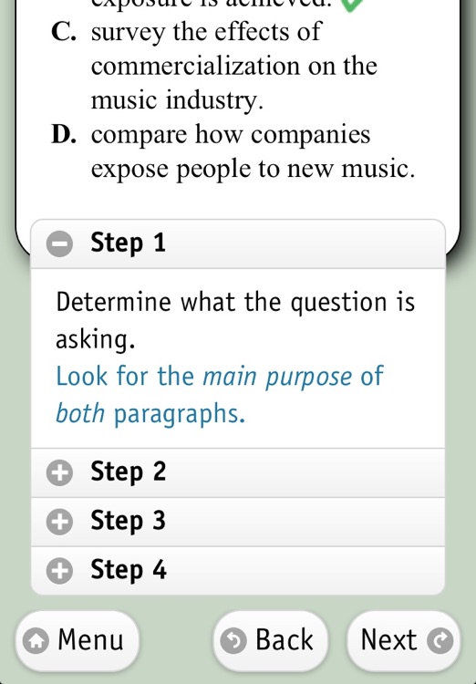 Preparing for Standardized Tests, Reading Lite screenshot-3