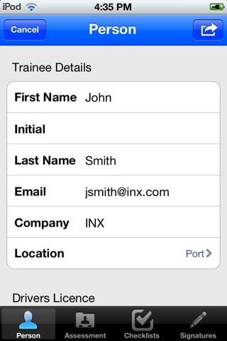 INX Assessor screenshot 3