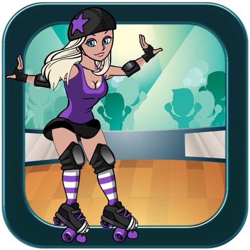 A Roller Derby Wipeout Skating Game icon