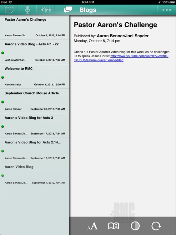 Richfield Mennonite Church for iPad screenshot-4