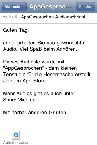 AppGesprochen - Basis Version screenshot 3