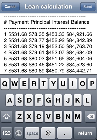 Financial Calc screenshot 3