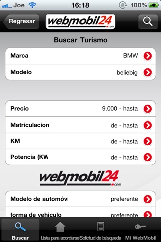 WebMobil24 screenshot 2