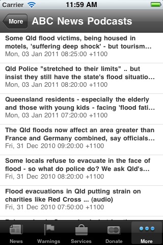 Queensland Floods 2011 screenshot 3