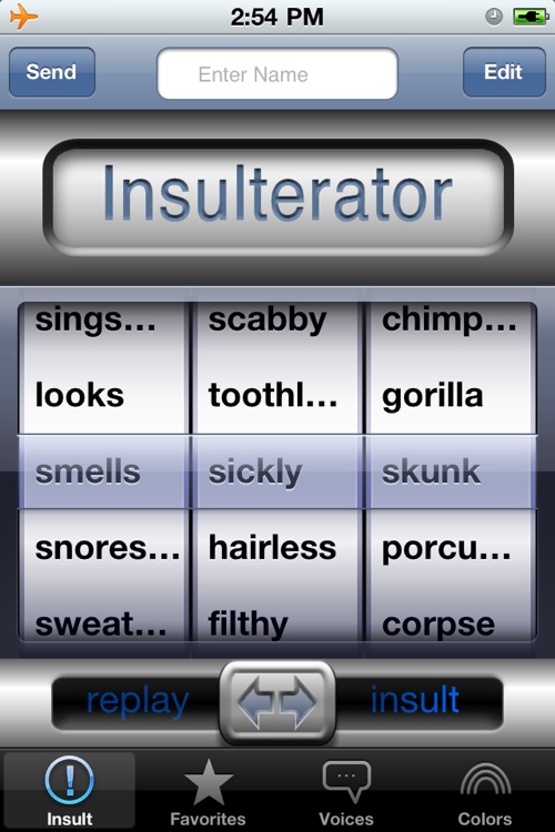 Insulterator - the insulting insult generator of talking insults