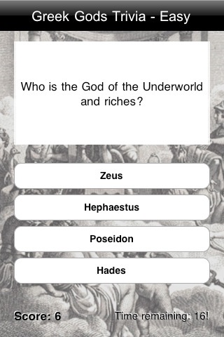 Greek God Trivia screenshot 2