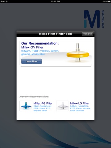 Millex Filter Finder HD screenshot 3