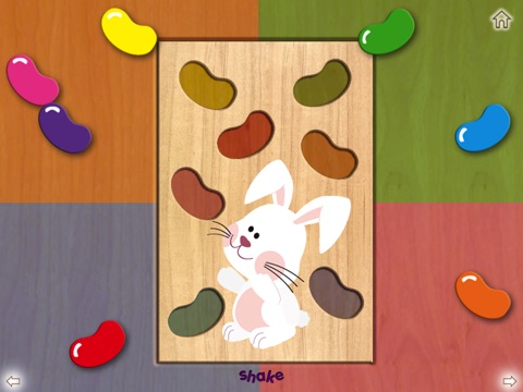 Wood Puzzle Easter Colors HD screenshot 2