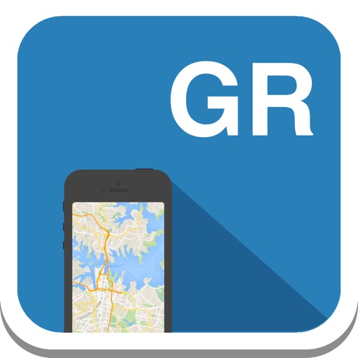 Greece & Athens offline map, guide, weather, hotels. Free GPS navigation. icon