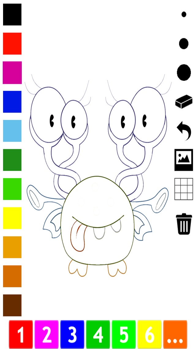 A Monster Coloring Book for Children: Learn to color and draw monsters 1.0 IOS -