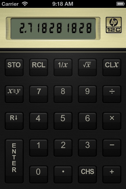 Hewlett Packard 12C Financial Calculator