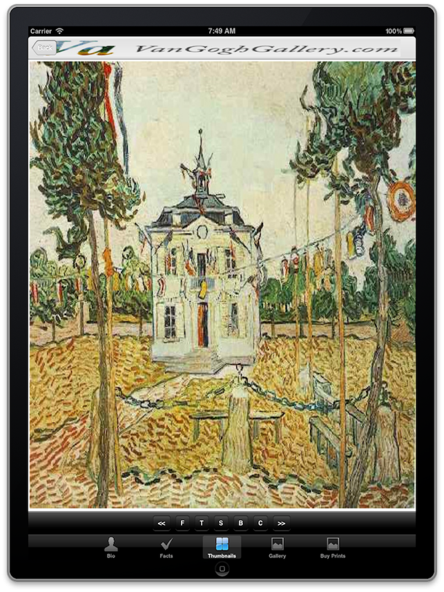 ‎Vincent van Gogh Art Gallery Screenshot