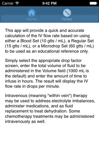 Intravenous (IV) Flow Rate by Drop Factor N3 screenshot 3