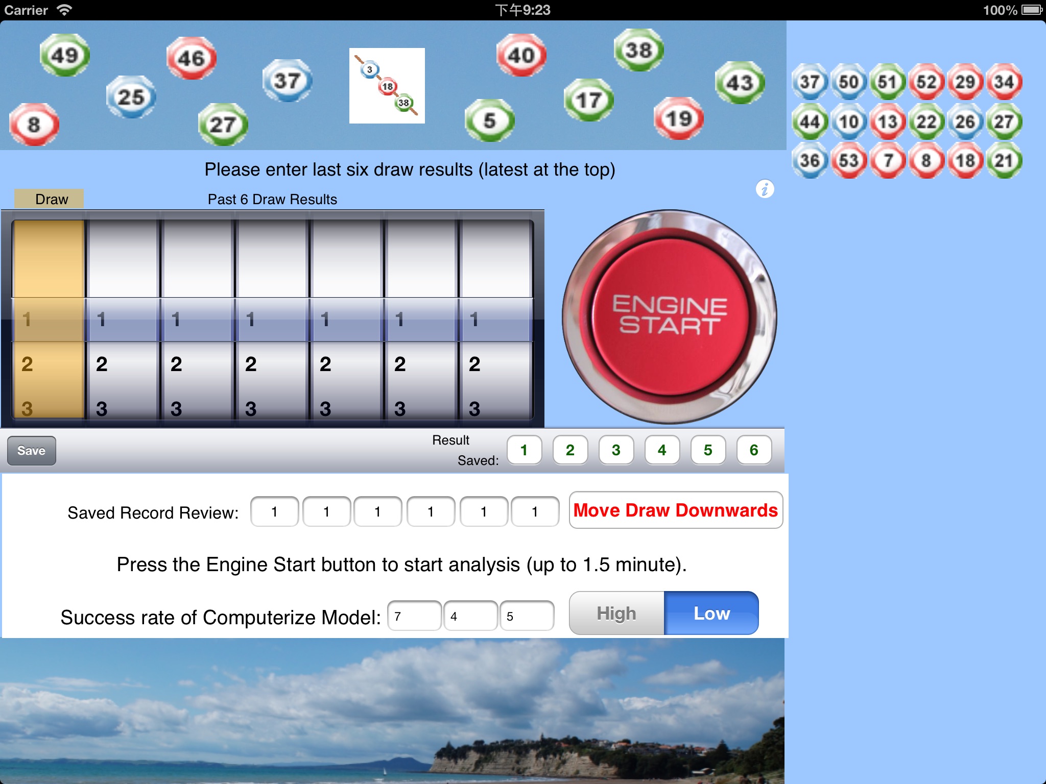 Lotto6Calc54Free screenshot 2