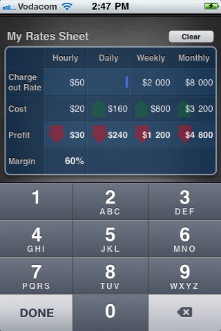 Consulting Rate Calculator Lite screenshot 3