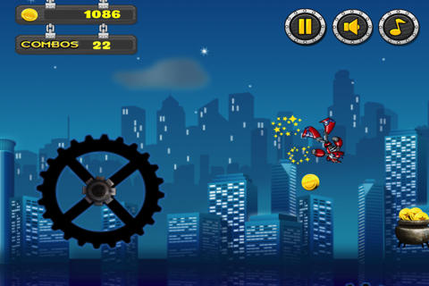 Attack of the Robot Sky Surfers Fun Free Game screenshot 4