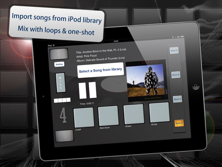 myDjPad - looper and audio effects for dj mixing and looping in dance music style screenshot-3