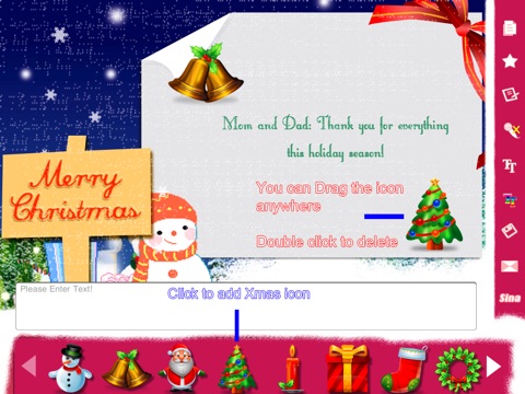 Nice Christmas Card for HD -Send Recording screenshot 4