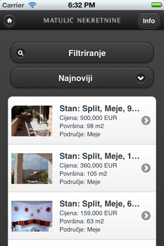 Matulić Nekretnine screenshot 2