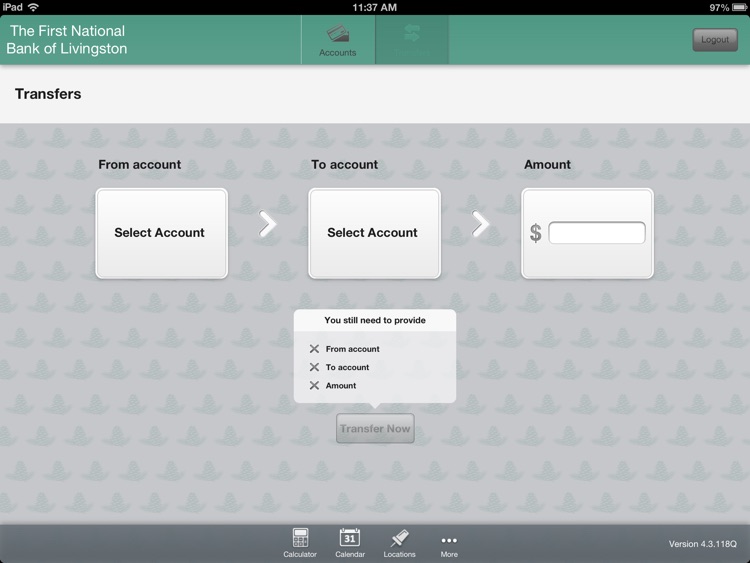 First National Bank of Livingston for iPad