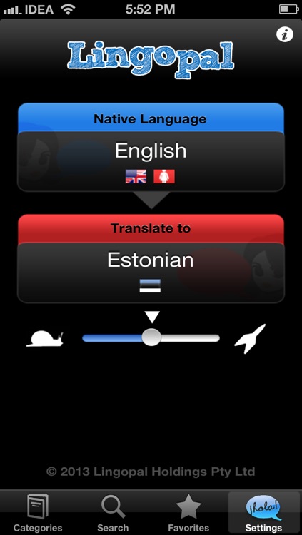 Lingopal Estonian LITE - talking phrasebook