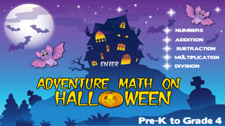 Adventure Basic School Math  · Math Drills Challenge and Halloween Math Bingo Learning Games (Numbers, Addition, Subtraction, Multiplication and Division) for Kids: Preschool, Kindergarten, Grade 1, 2, 3 and 4 by Abby Monkey Screenshot 2