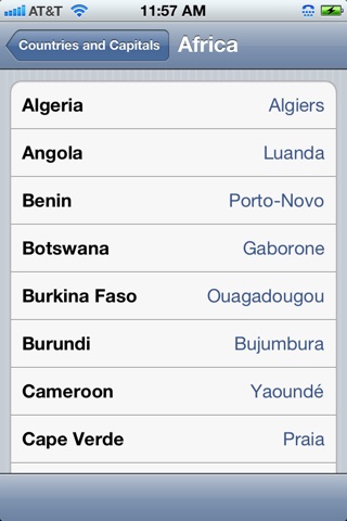 Countries and Capitals Free screenshot 2