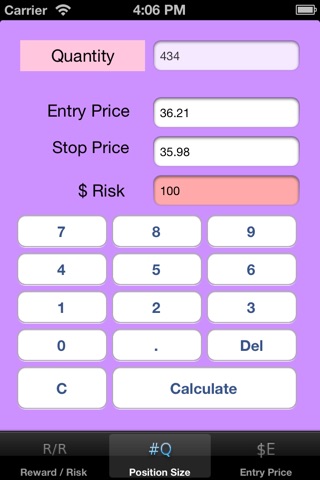 StockTradeCalc screenshot 2