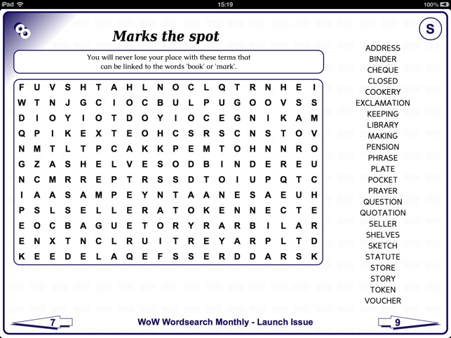 WoW Wordsearch Monthly(圖3)-速報App