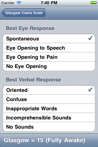 Glasgow Coma Scale+ screenshot-3