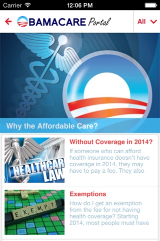 ObamaCare Portal screenshot 2