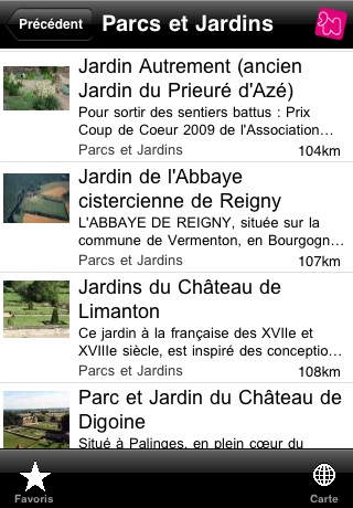 Click 'n Visit Parcs et Jardins - Visitez les parcs et jardins en France screenshot 2