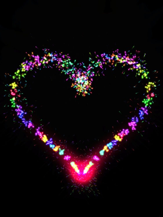 Real Fireworks Artwork Visualizer 4-in-1 HD 2014 - Play Awesome Light Show, Enjoy Fun Visuals, Make Cool Pictures for Instagram and Draw Amazing Art with Colors & Glow screenshot-4